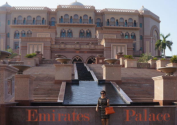 Christine Philip in Emirates Palace in Abu Dhabi