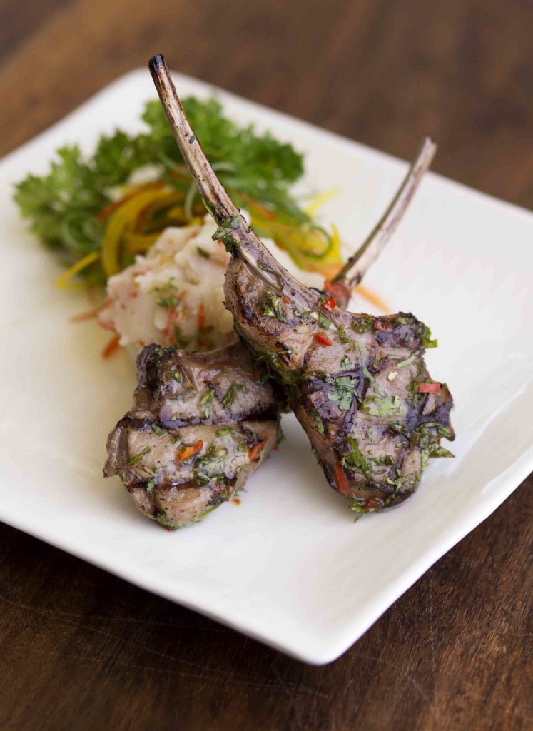 Miso citrus new zealand lamb chops served in Shiro