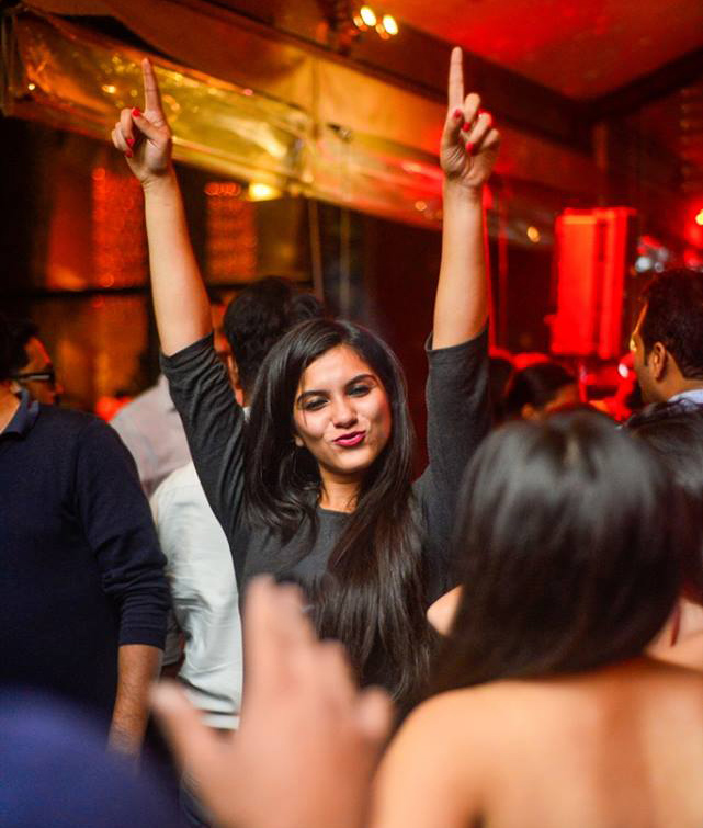 Woman partying in Shiro Restaurant in Bangalore