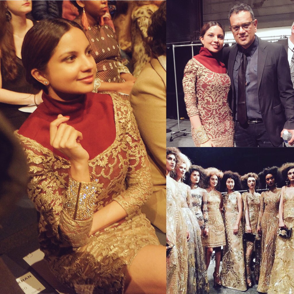 Christine Philip With Naeem Khan