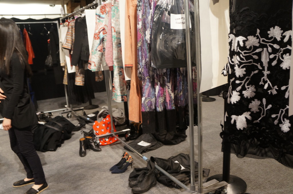 Garments Backstage at Fashion Week
