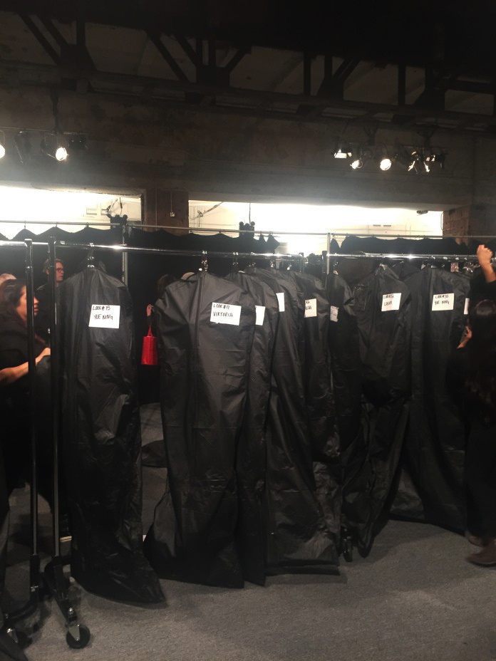 Garments Backstage at Fashion Week