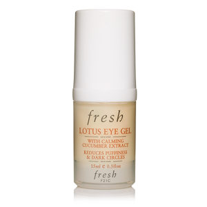 Bottle of Fresh Lotus Eye Gel Springtime puffy eyes relief