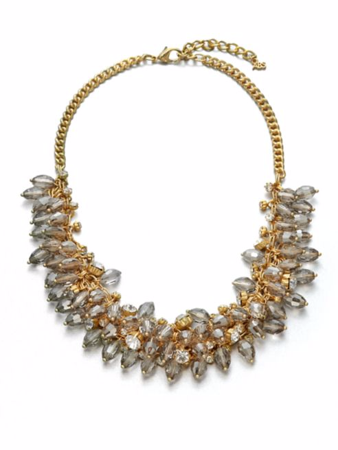 ABS by Allen Schwartz Jewelry Beaded Cluster Link Necklace