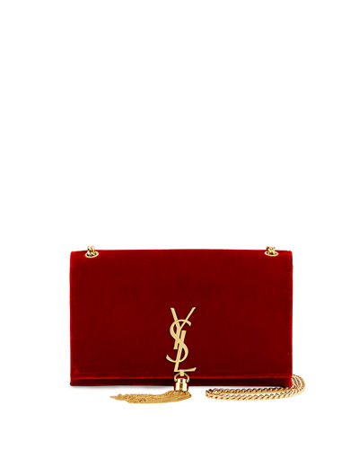 YSL velvet satchel bag