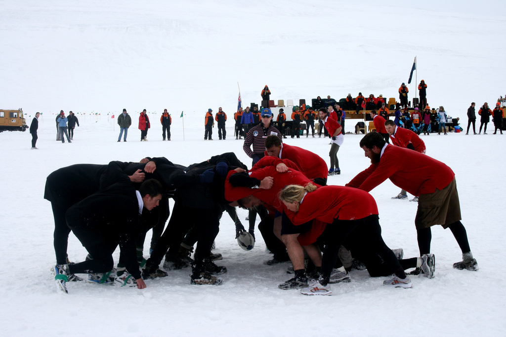 Snow Rugby, by Eli Duke