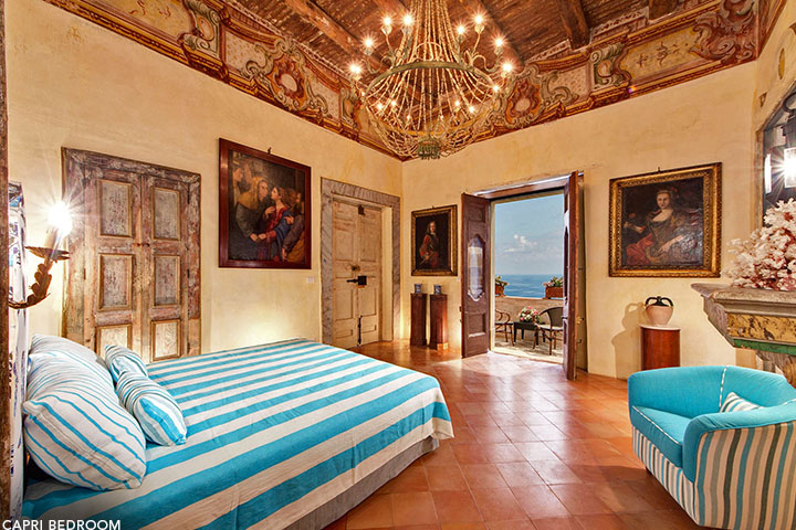 Villa San Giacoma Capri Bedroom