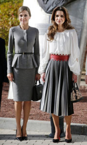 Queen Rania and Princess Letizia; image by Hello US