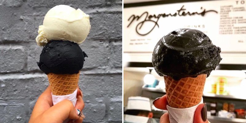 Charcoal Ice Cream, Morgenstern's Finest Ice Cream, Best dessert Bars In New York