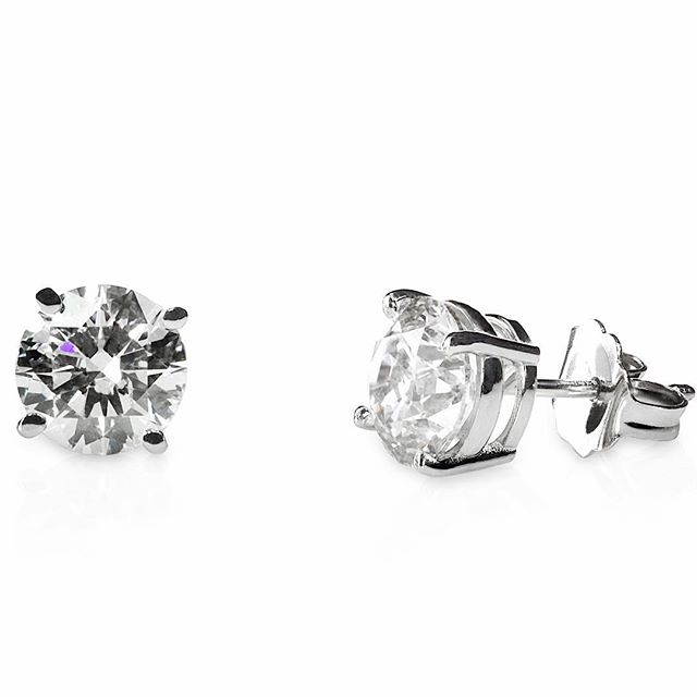 Tulcy Genuine 1/2 Cttw Natural Diamond (G-H, I1-I2) Earrings In 14k White Gold, $199