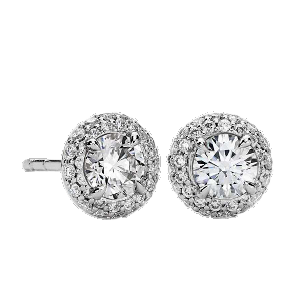 Tulcy Double Halo Earrings