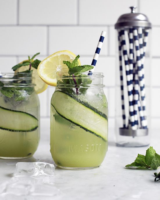 Cucumber Mint Lemonade via The Jewels of New York