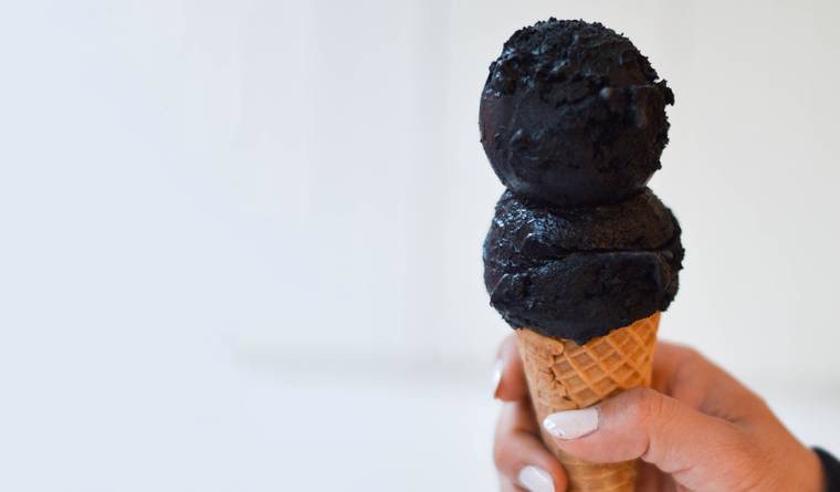 Charcoal Ice Cream, Morgenstern's Finest Ice Cream, Best dessert Bars In New York