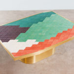 India Mahdavi's handmade mosaic and brass table,'Landscape', presented by Carwan Gallery. Courtesy of Nomad