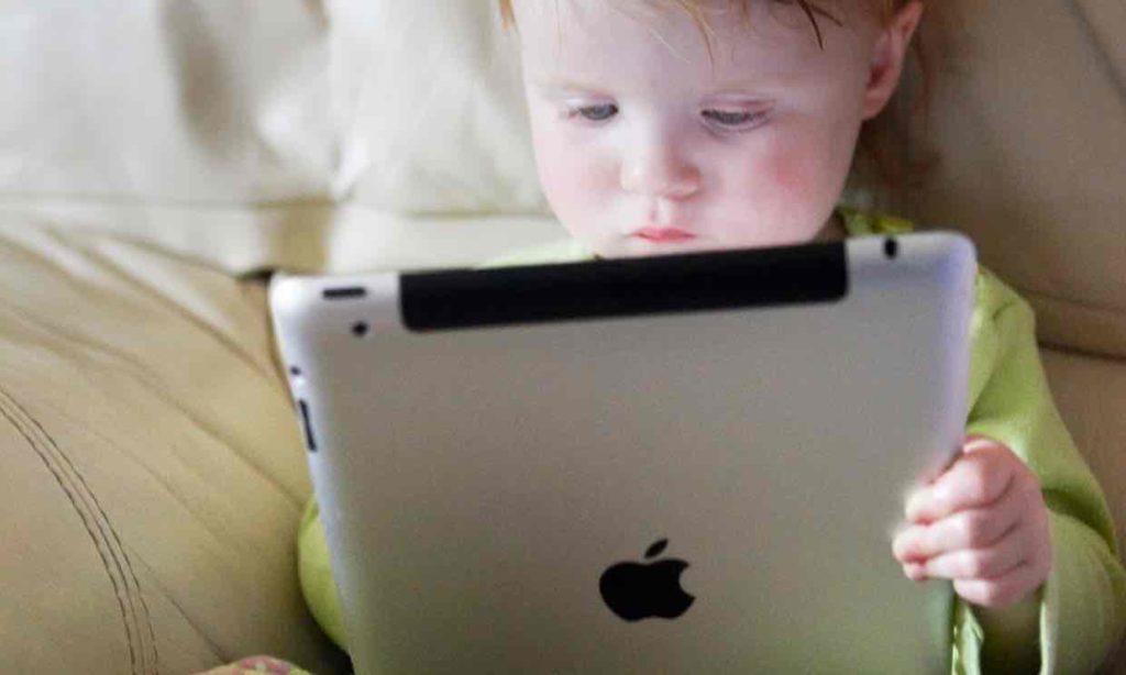 Usage of tablets by babies under 30 months via The Guardian