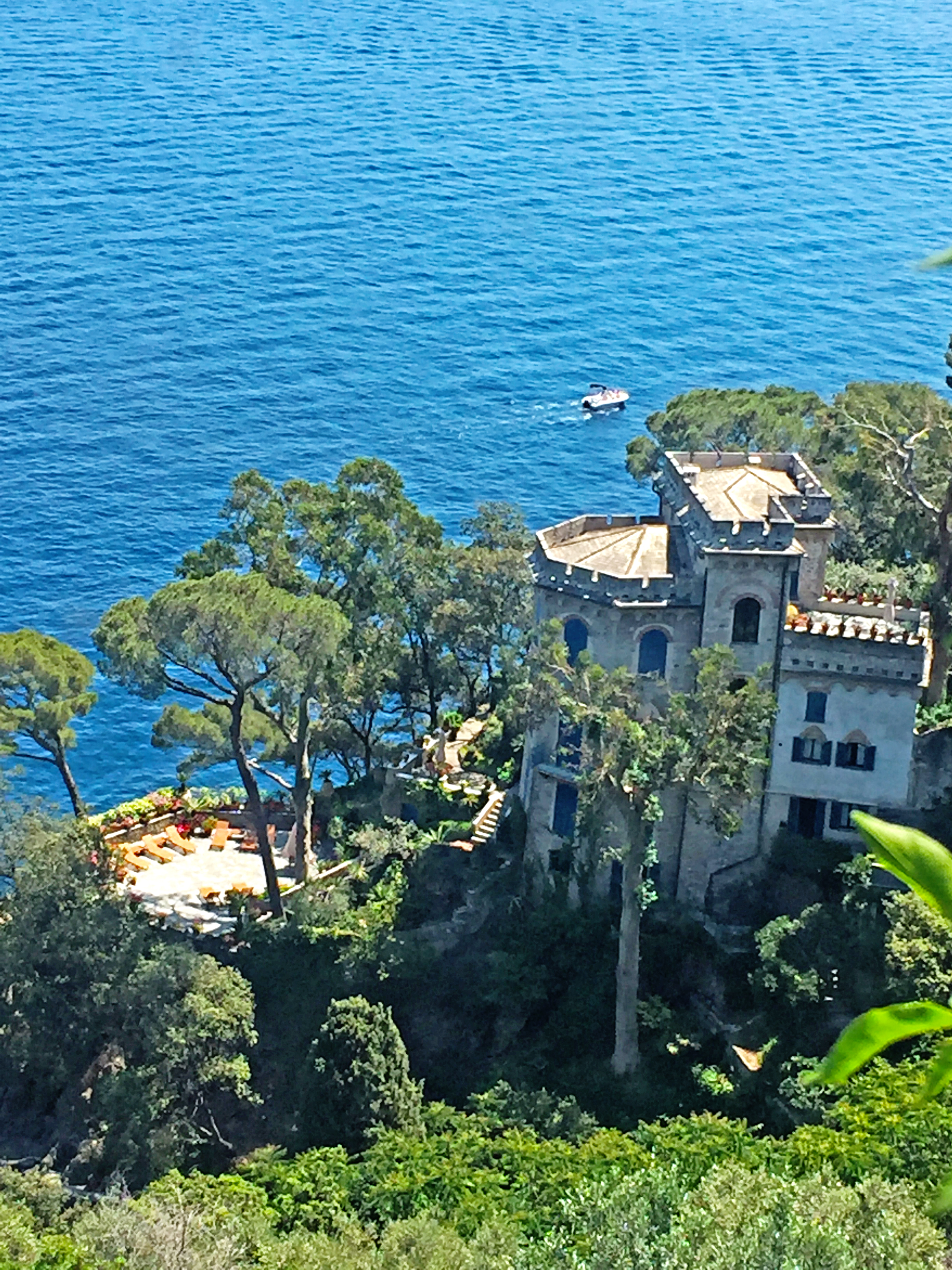 Portofino Villa View from Castello Brown