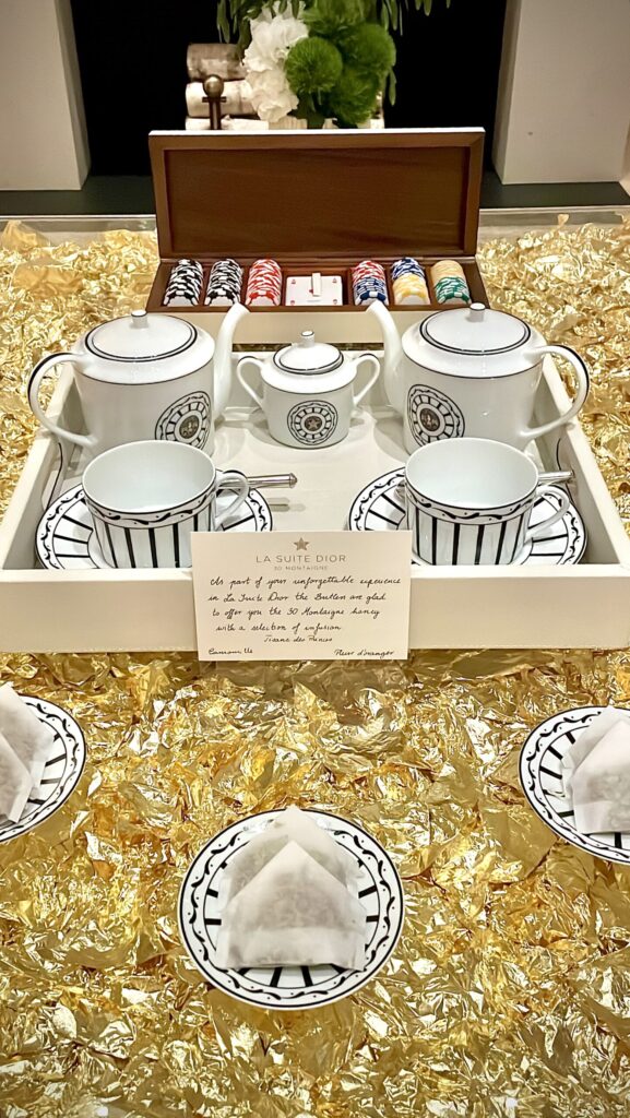 La Suite Dior, Welcome Tea