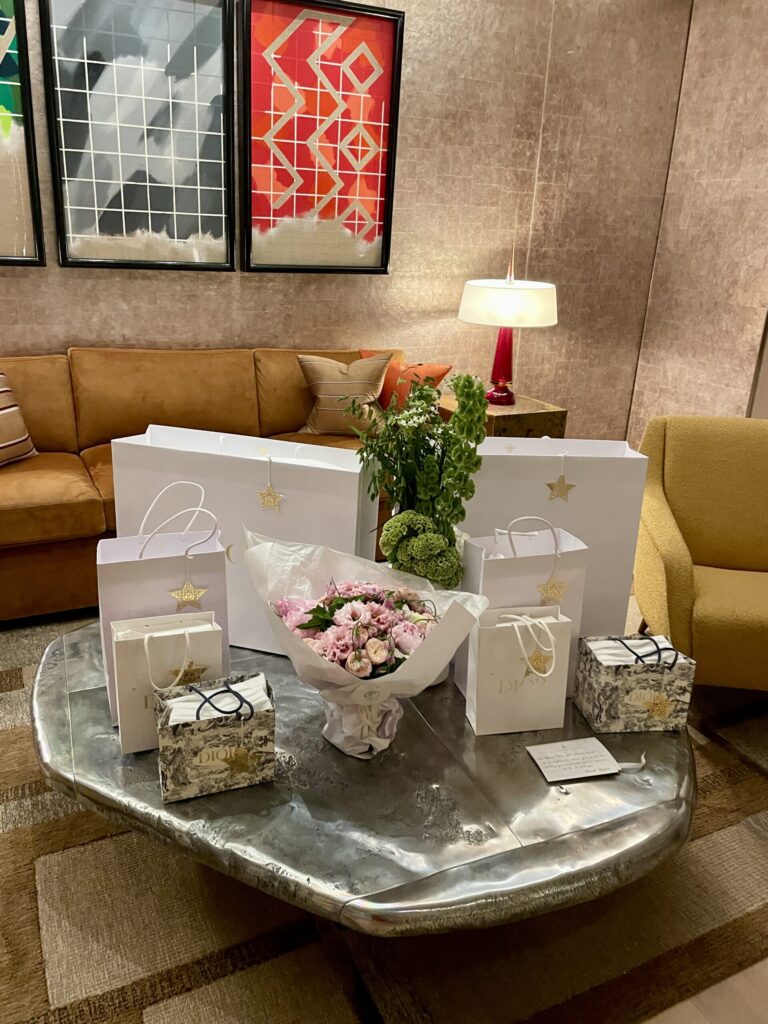La Suite Dior, Welcome Gifts